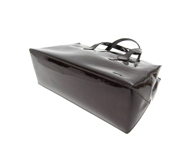 Borsa Louis Vuitton Monogram Vernis Wilshire PM Bordò - vista 2