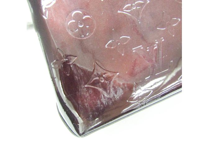 Borsa Louis Vuitton Monogram Vernis Wilshire PM Bordò - vista 7