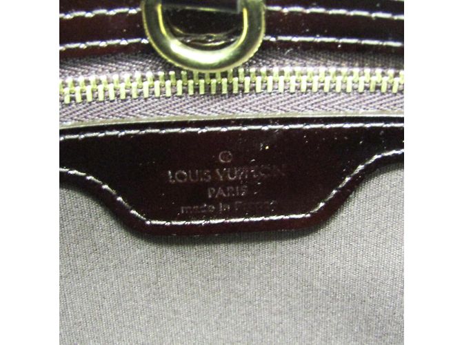 Borsa Louis Vuitton Monogram Vernis Wilshire PM Bordò - vista 9