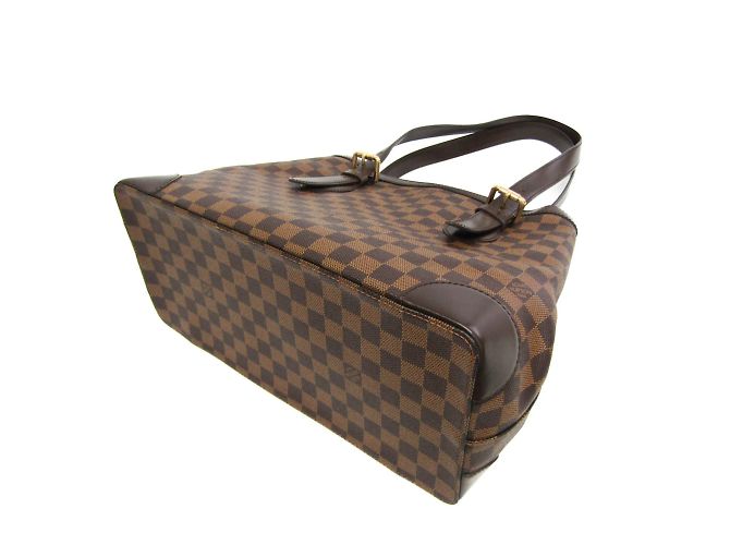 Borsa a spalla Louis Vuitton Damier Hampstead MM N51204 Marrone - vista 2