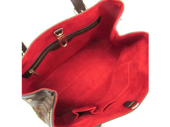 Borsa a spalla Louis Vuitton Damier Hampstead MM N51204 Marrone - vista 3