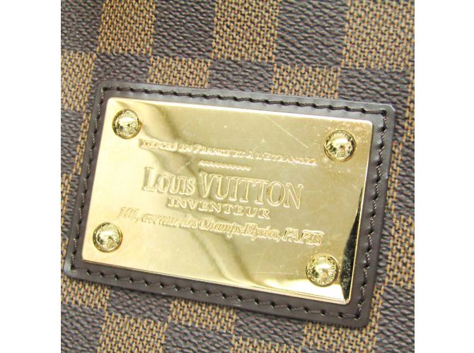 Borsa a spalla Louis Vuitton Damier Hampstead MM N51204 Marrone - vista 7