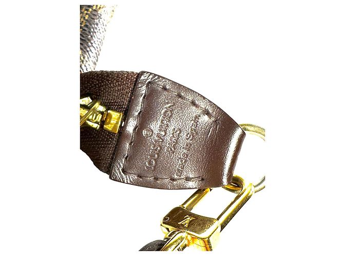 Borsa a Spalla Navona Damier Ebene LOUIS VUITTON Marrone - vista 16
