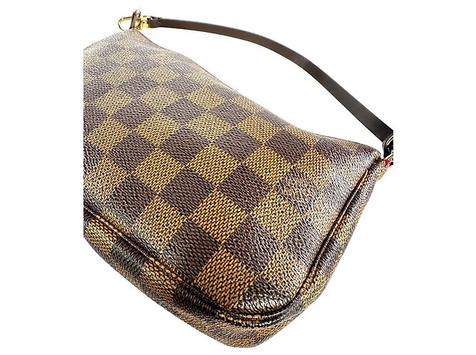 Borsa a Spalla Navona Damier Ebene LOUIS VUITTON Marrone - vista 6