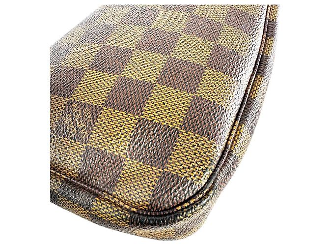 Borsa a Spalla Navona Damier Ebene LOUIS VUITTON Marrone - vista 7