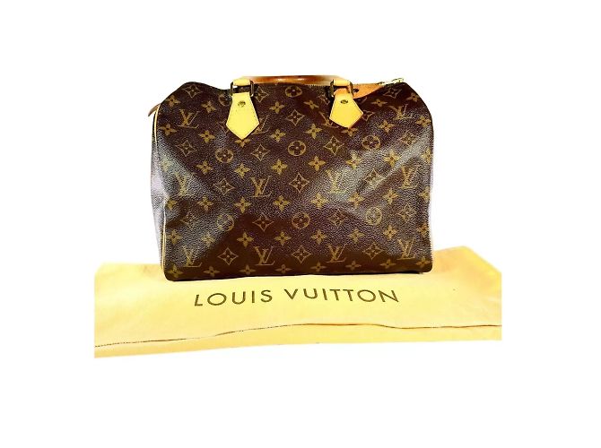 Bolsa Louis Vuitton Speedy 30 em lona Monograma LV Marrom - vista 3