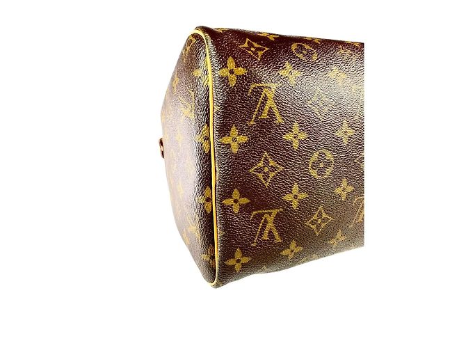 Bolsa Louis Vuitton Speedy 30 em lona Monograma LV Marrom - vista 8