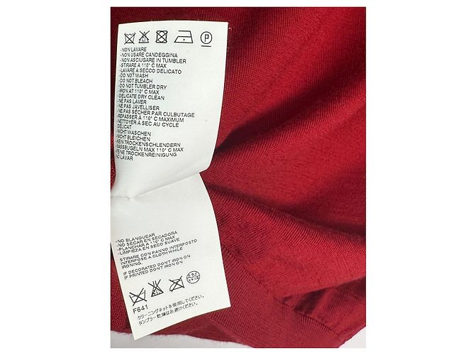 Suéter de lã de manga curta em V vermelho DSQUARED2 - vista 7