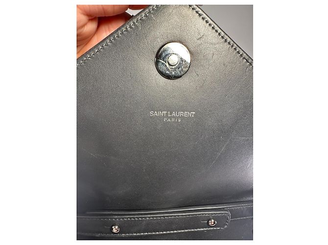 Borsa a busta matelassé Monogram Mix YVES SAINT LAURENT Nero - vista 9