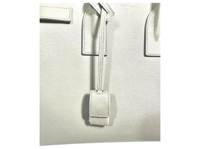YVES SAINT LAURENT YSL Tote Baby Sac de Jour Classico Beige Grigio - vista 11