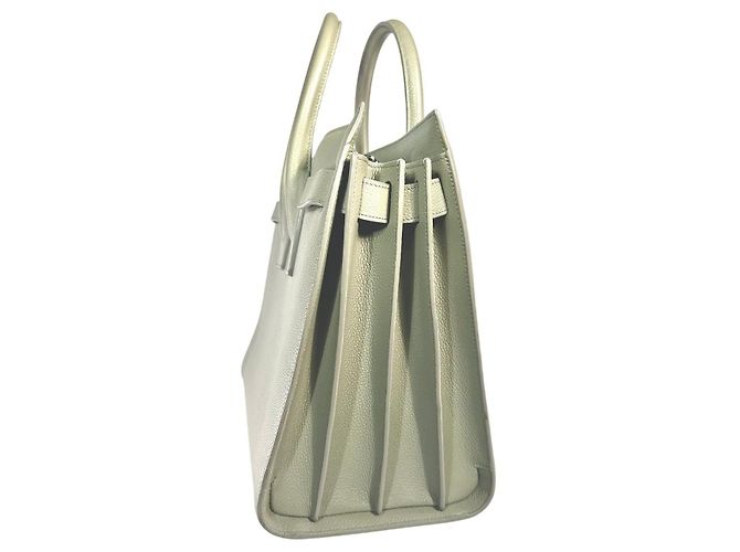 YVES SAINT LAURENT YSL Tote Baby Sac de Jour Classico Beige Grigio - vista 3