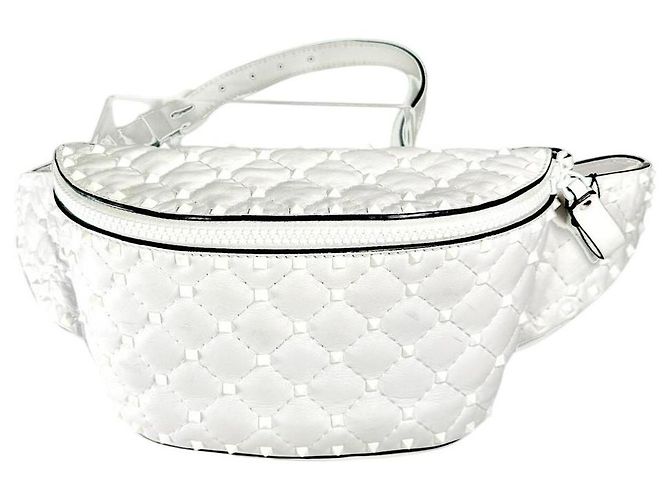 Belt bag in pelle Rockstud Spike di VALENTINO GARAVANI Bianco - vista 2