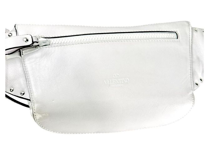 Belt bag in pelle Rockstud Spike di VALENTINO GARAVANI Bianco - vista 7