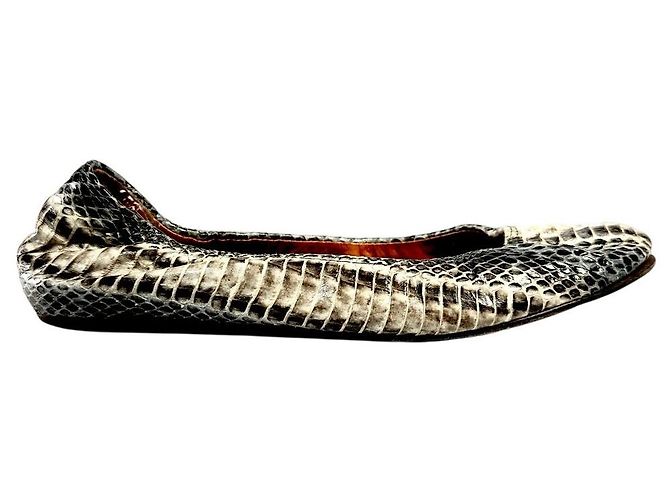LANVIN Snakeskin Python Embossed Ballet Flats Multiple colors - view 2