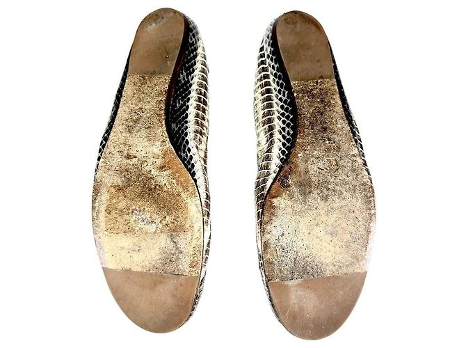LANVIN Snakeskin Python Embossed Ballet Flats Multiple colors - view 6