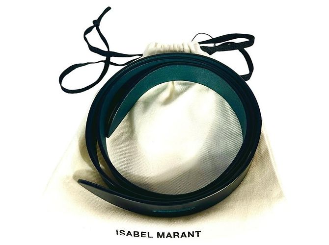 Lecce Rindsledergürtel ISABEL MARANT Schwarz Blau - Ansicht 2
