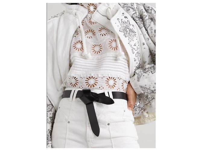 Lecce Rindsledergürtel ISABEL MARANT Schwarz Blau - Ansicht 7