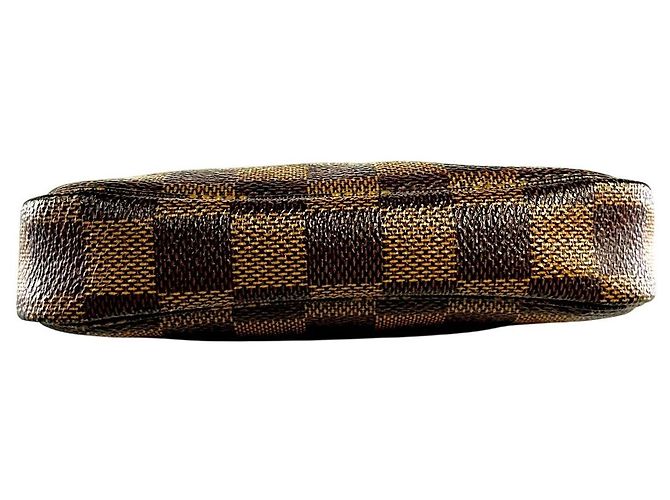LOUIS VUITTON Mini Pochette Accessori Damier Ebene Marrone - vista 7