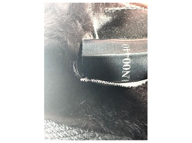 PRADA Mini Borsa a Spalla in Pelliccia Kolinsky Rifinitura in Seta Nera Nero - vista 11
