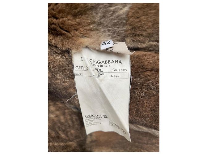 Dolce & Gabbana Dolce&Gabbana seltene Felljacke Anthrazitgrau - Ansicht 3