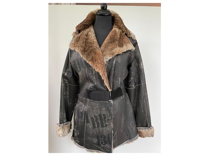 Dolce & Gabbana Dolce&Gabbana seltene Felljacke Anthrazitgrau - Ansicht 7