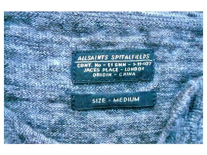All Saints ALLSAINT SPITAFIELS Hellbrauner Melange-Pullover von hoher Qualität in nahezu neuwertigem Zustand TM - Ansicht 3