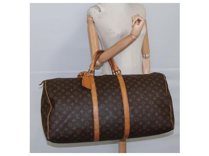 LOUIS VUITTON Monogram Keepall 60 Borsa Boston M41422 LV Auth 103852 Monogramma - vista 22