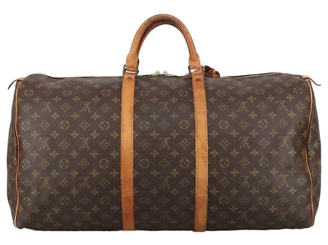 LOUIS VUITTON Monogram Keepall 60 Borsa Boston M41422 LV Auth 103852 Monogramma - vista 3