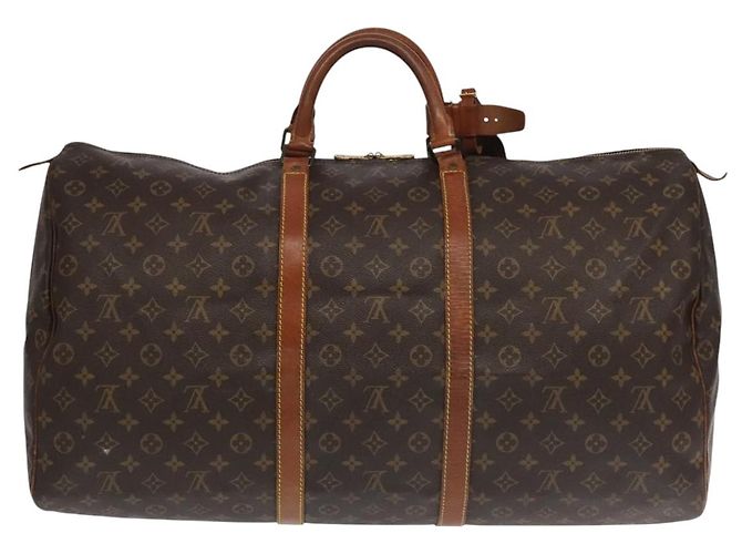 LOUIS VUITTON Monogram Keepall 60 Borsa Boston M41422 LV Auth 104630 Monogramma - vista 3