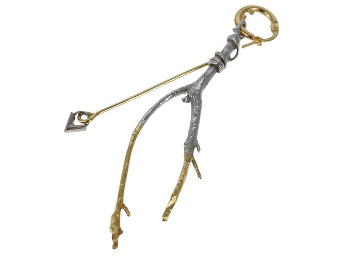 LOUIS VUITTON Orecchino Boucle de Reuil singolo metallo tono oro MP2410 Auth bs19738 - vista 2