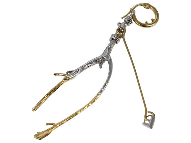 LOUIS VUITTON Orecchino Boucle de Reuil singolo metallo tono oro MP2410 Auth bs19738 - vista 3