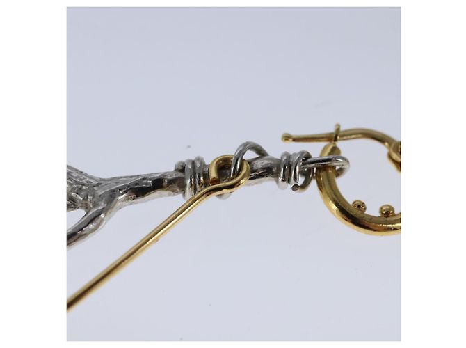 LOUIS VUITTON Orecchino Boucle de Reuil singolo metallo tono oro MP2410 Auth bs19738 - vista 5