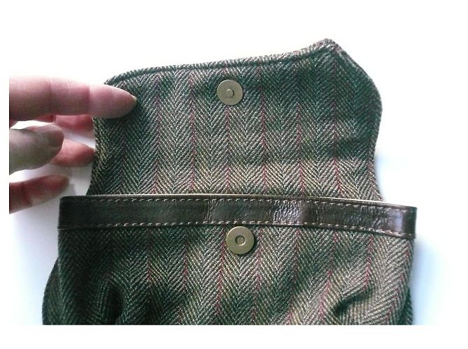 Clutch in tweed marrone MARNI in buone condizioni - vista 4