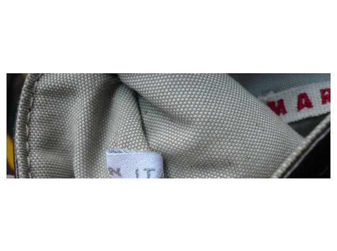 Clutch in tweed marrone MARNI in buone condizioni - vista 7