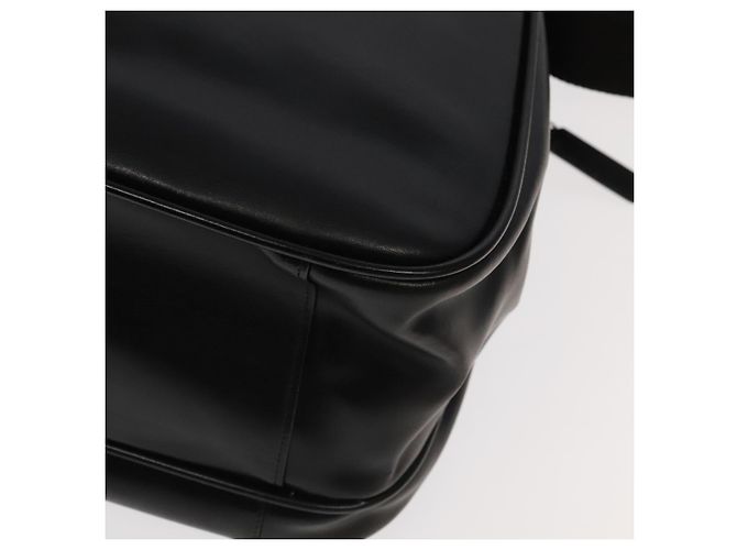Bolsa de ombro de couro preto VERSACE Auth bs20588 - vista 15