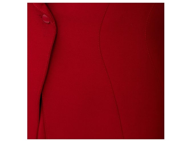 Set giacca e gonna vintage Thierry Mugler Rosso - vista 11