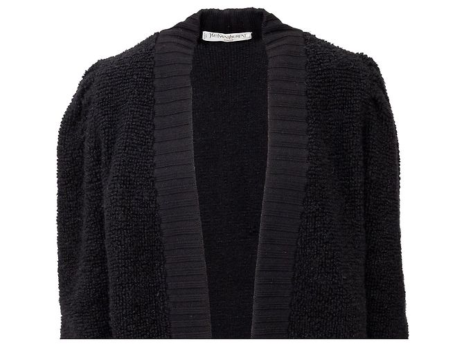 Yves Saint Laurent Strickjacke Schwarz - Ansicht 3