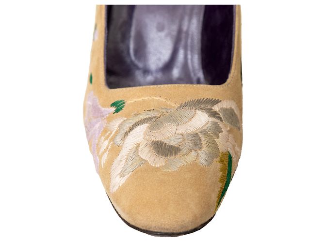 Zeppe ricamate vintage Fendi - vista 11