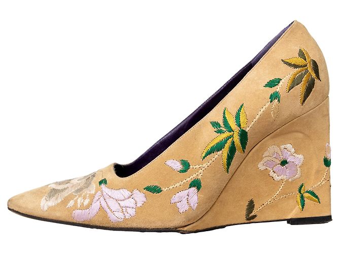 Zeppe ricamate vintage Fendi - vista 7