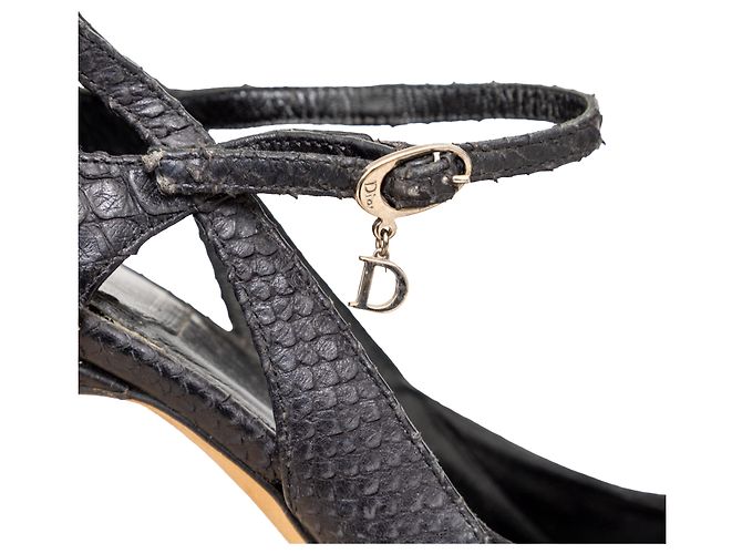 Dior	Schlangenleder Riemchenabsätze - Ansicht 8