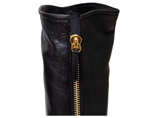 Botas de cuero con punta metálica Dalila de Giuseppe Zanotti Negro - vista 11