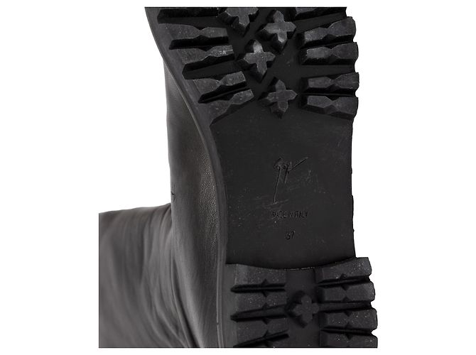 Botas de cuero con punta metálica Dalila de Giuseppe Zanotti Negro - vista 12