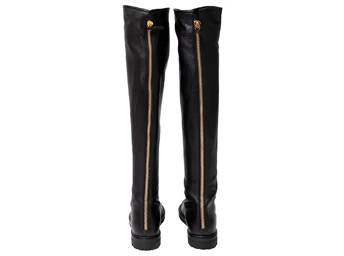 Botas de cuero con punta metálica Dalila de Giuseppe Zanotti Negro - vista 5
