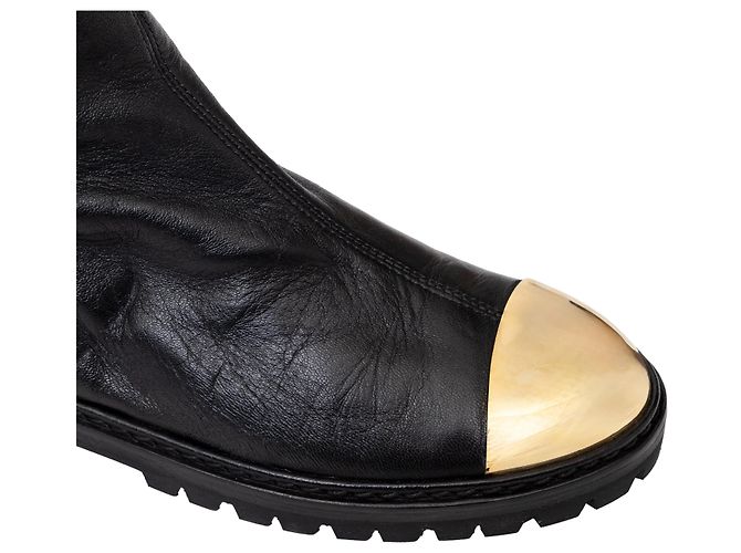 Botas de cuero con punta metálica Dalila de Giuseppe Zanotti Negro - vista 7