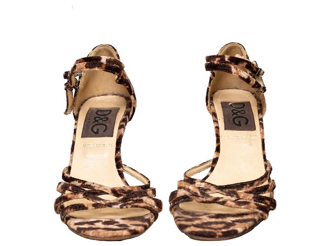 Tacchi a strappo con stampa animale Dolce & Gabbana - vista 4