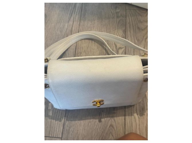 Timeless Borsa Chanel in pelle caviar bianca Bianco - vista 5