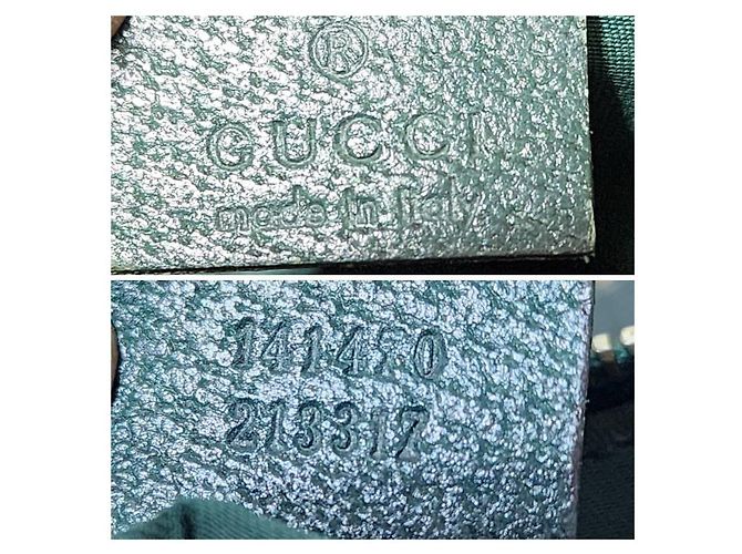 Borsa a spalla Gucci GG Canvas Abbey Beige/Verde - vista 10