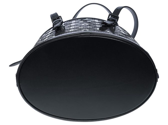 Borsa LOUIS VUITTON Bucket in Pelle Nera - 102297 Nero - vista 11