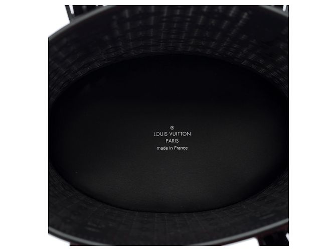 Borsa LOUIS VUITTON Bucket in Pelle Nera - 102297 Nero - vista 9
