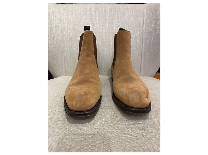 ALEXANDER MCQUEEN Stivali T.EU 40 Camoscio Cammello - vista 3